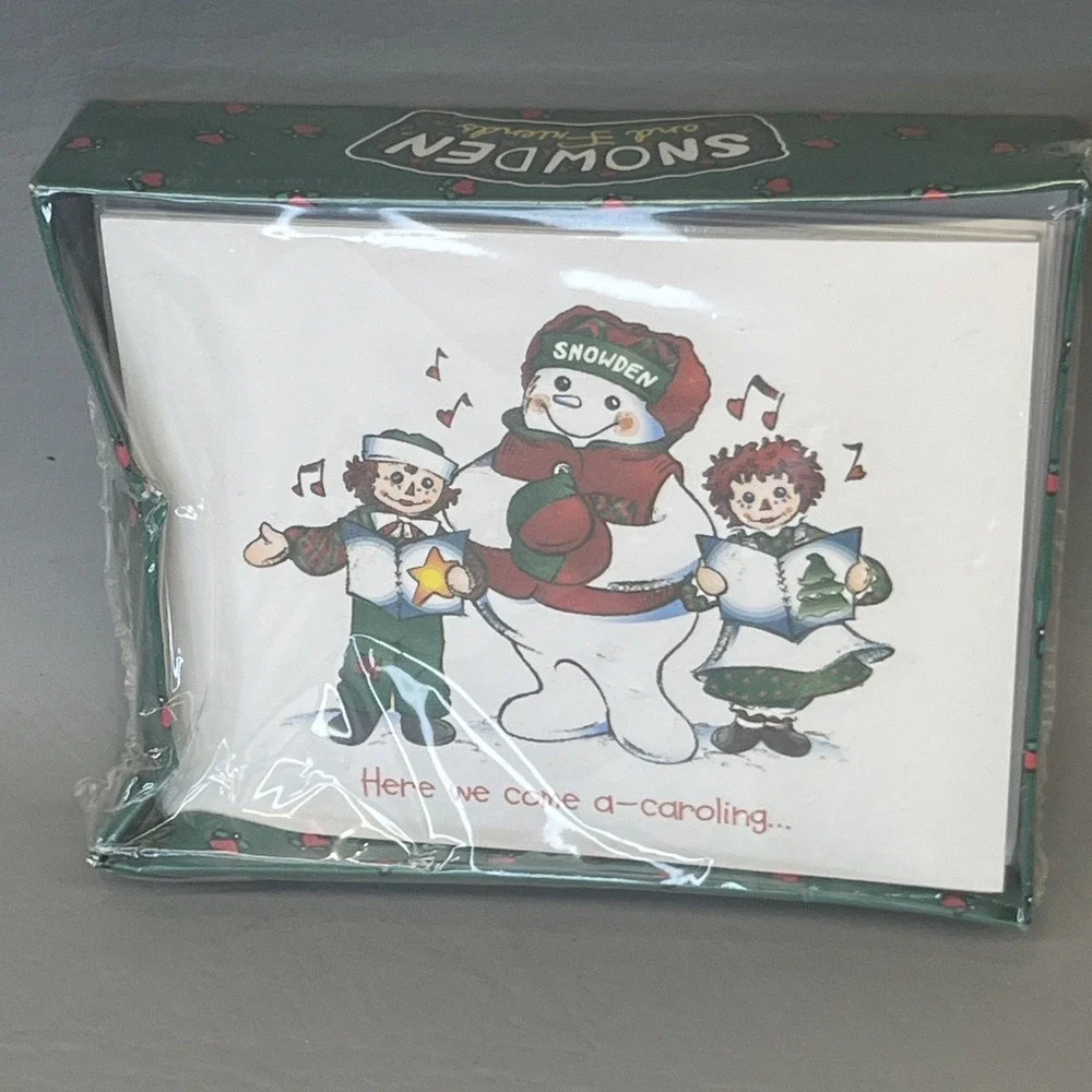 Raggedy Ann & Andy Snowden & Friends 18 Holiday Cards Sealed Vintage 90s lot